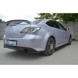 Накладки сплиттеры на пороги на Mazda 6 GH Sport Hatch